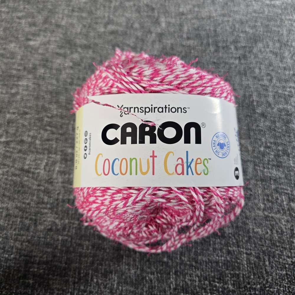 1 CARON COCONUT CAKES in FUSCHIA 8oz Spinrite Yarnspirations